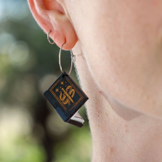 3D Book Earrings - Romantasy - Handmade Bookish Jewellery
