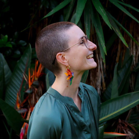 Birds of Paradise - Handmade Bird Earrings