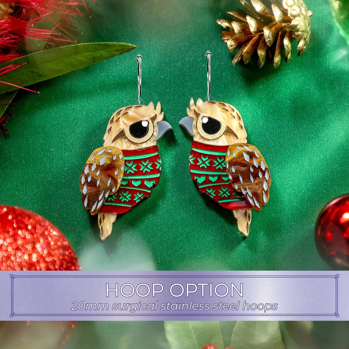 LIMITED EDITION: Christmas Sweater Tawny Frogmouth - 2025 Christmas Collection