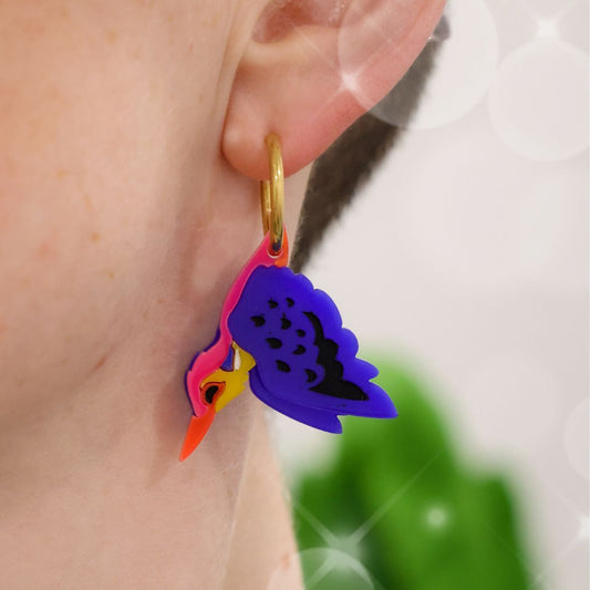 December 6 - Black-Backed Dwarf Kingfisher Hoops - 2025 Advent Calendar