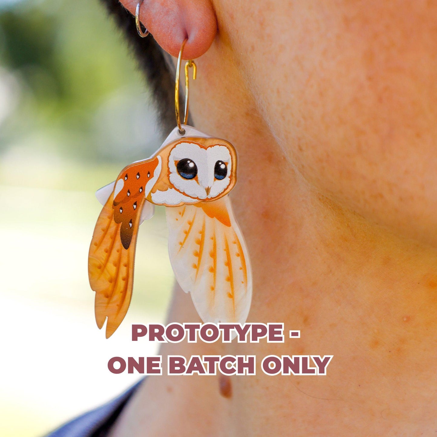 PROTOTYPE - BARN OWL HOOPS - Seconds Sale Earrings - Limited - EOFYS 2026