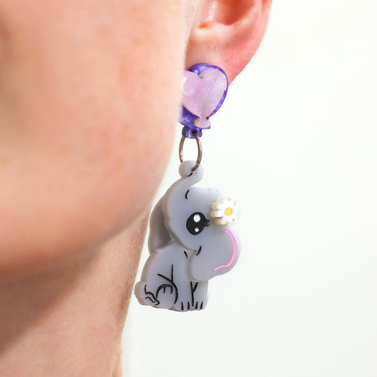LIMITED EDITION - Tender Trunks Elephant Earrings - A Token of Love