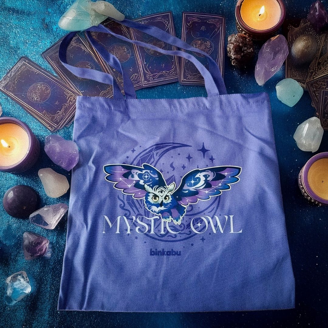 LIMITED EDITION: Mystic Owl Tote Bag with Zipper - 2025 Halloween Collection