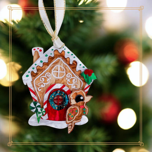 LIMITED EDITION: Cookieburra’s Gingerbread House Ornament - 2025 Christmas Collection