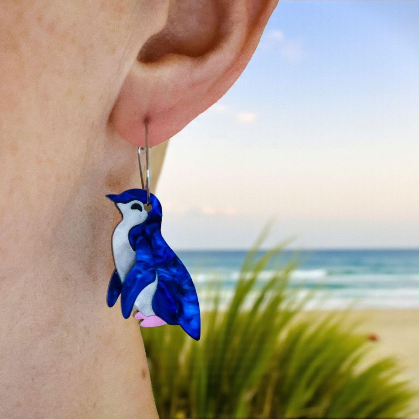 Little Penguin Studs - Statement Bird Earrings