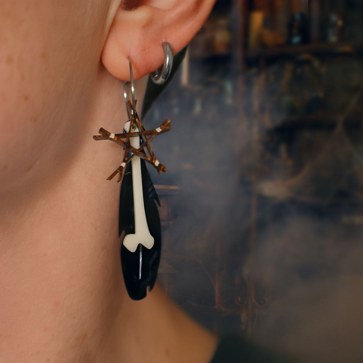 DISCONTINUED - VIP EXCLUSIVE - Voodoo Feather Earrings