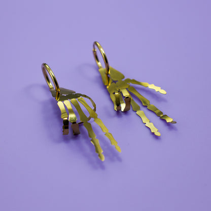 LIMITED EDITION: Skeleton Hand Earrings - 2025 Halloween Collection