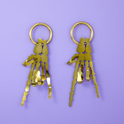 LIMITED EDITION: Skeleton Hand Earrings - 2025 Halloween Collection