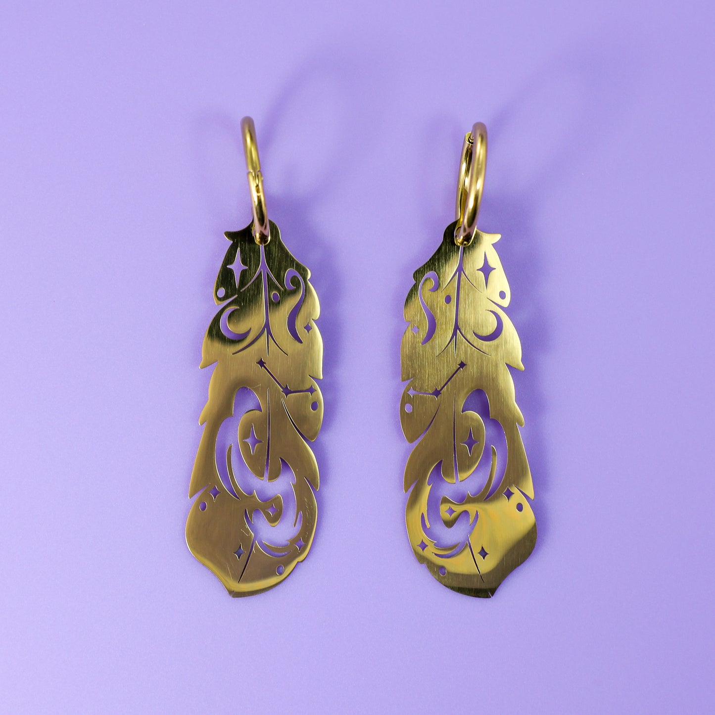 LIMITED EDITION: Mystic Owl Feather Earrings- 2025 Halloween Collection