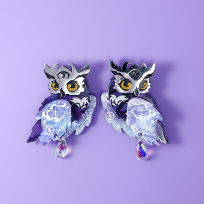 LIMITED EDITION: Mystic Owl Earrings- 2025 Halloween Collection