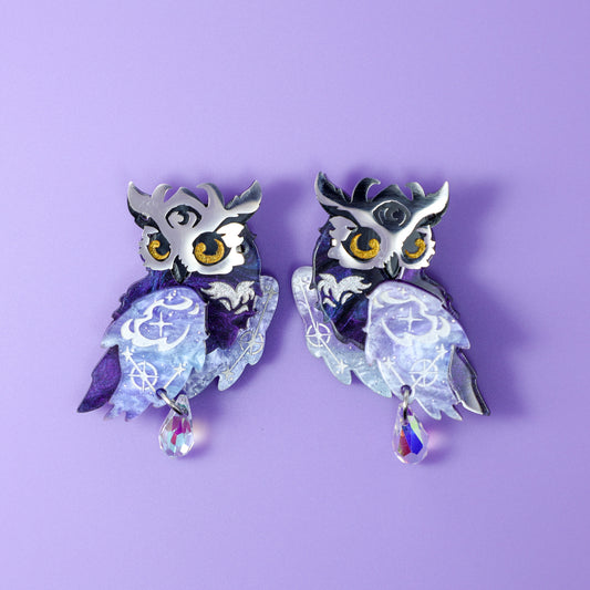 LIMITED EDITION: Mystic Owl Earrings- 2025 Halloween Collection