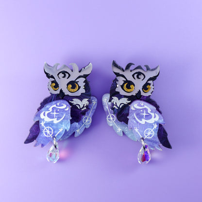 LIMITED EDITION: Mystic Owl Earrings- 2025 Halloween Collection