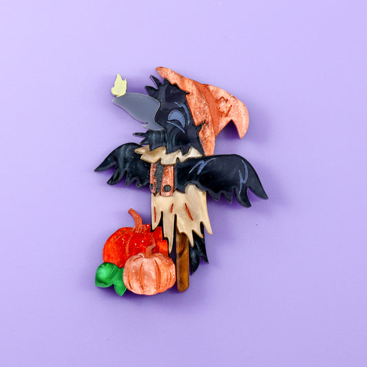 LIMITED EDITION: Scare Crow Brooch - 2025 Halloween Collection