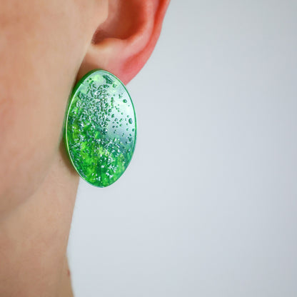 Cassowary Egg Stud Earrings - Mini Bird Egg Series