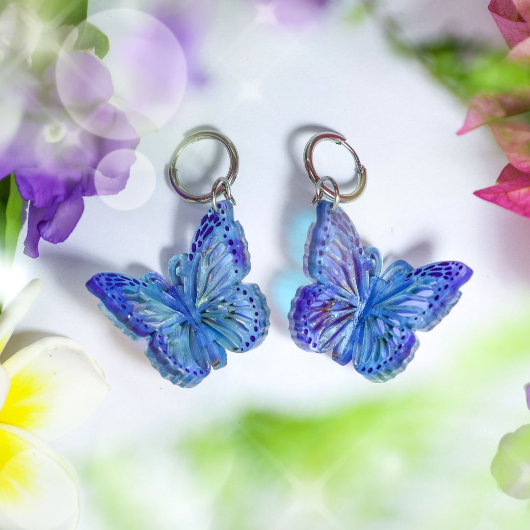 December 19 - 3D Iridescent Butterfly Hoops - 2025 Advent Calendar PREORDER