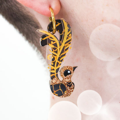 December 22 - Black and Gold Lyrebird - 2025 Advent Calendar PREORDER