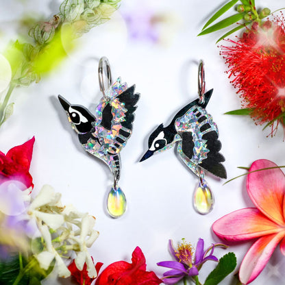 December 23 - Holographic Pied Kingfisher - 2025 Advent Calendar PREORDER