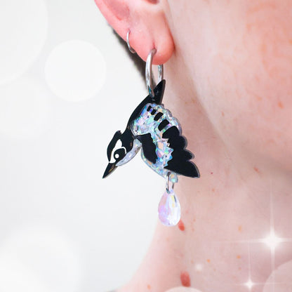 December 23 - Holographic Pied Kingfisher - 2025 Advent Calendar PREORDER