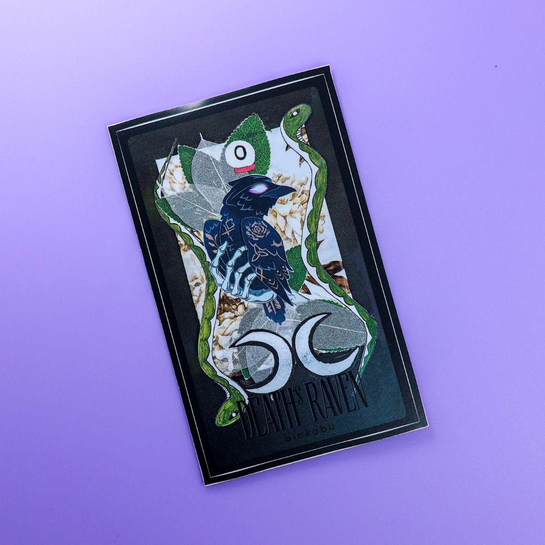 LIMITED EDITION: Death's Raven Vinyl Sticker - 2025 Halloween Collection
