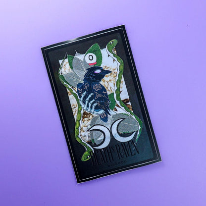 LIMITED EDITION: Death's Raven Vinyl Sticker - 2025 Halloween Collection