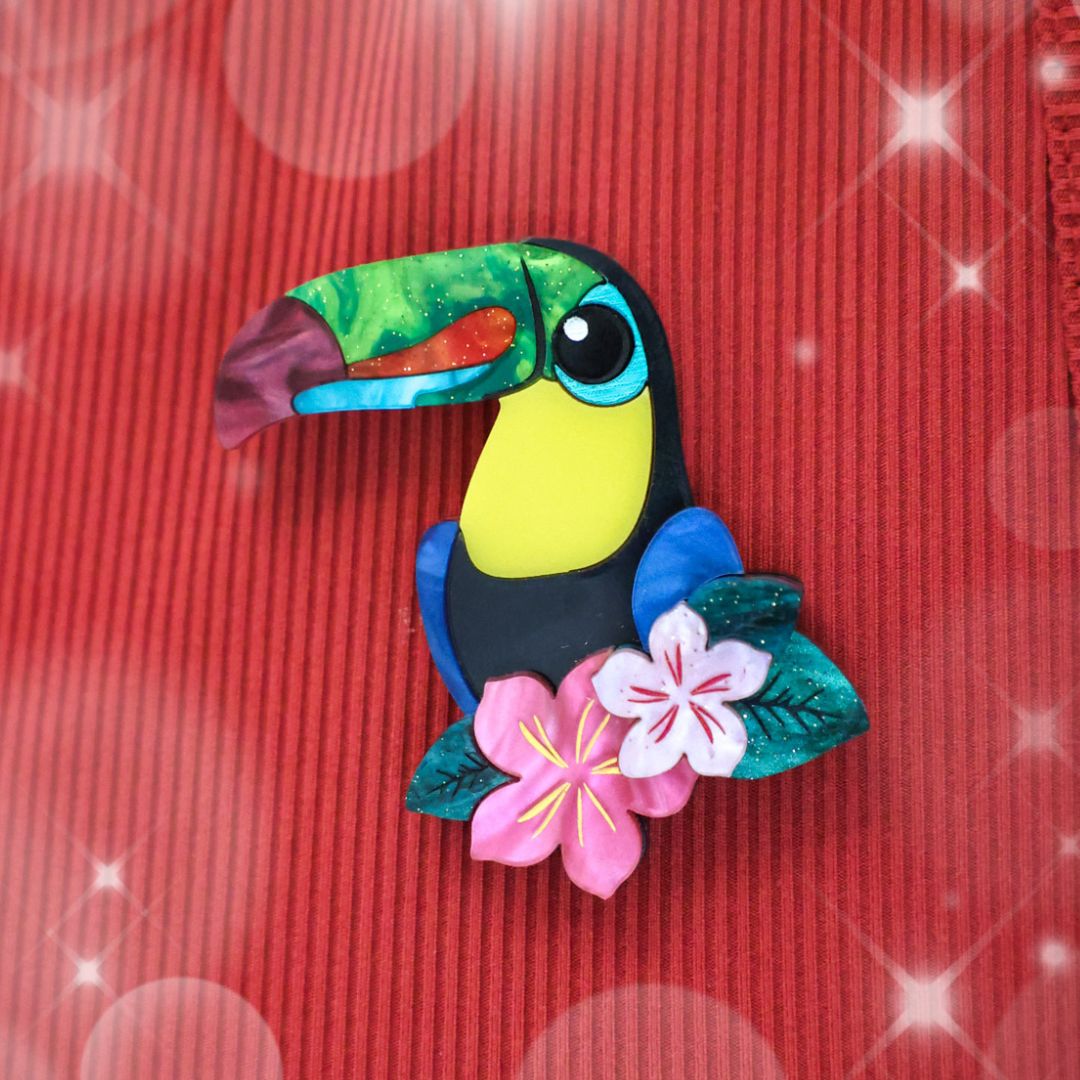 December 24 - Keel-Billed Toucan Brooch - 2025 Advent Calendar PREORDER