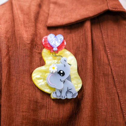 LIMITED EDITION - Tender Trunks Elephant Brooch - A Token of Love