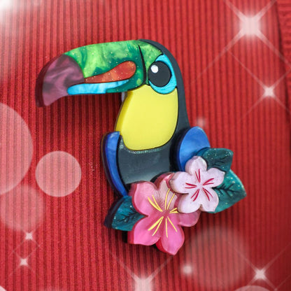 December 24 - Keel-Billed Toucan Brooch - 2025 Advent Calendar PREORDER