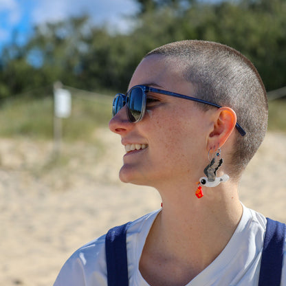 BINKABU Seagull handmade acrylic bird earrings