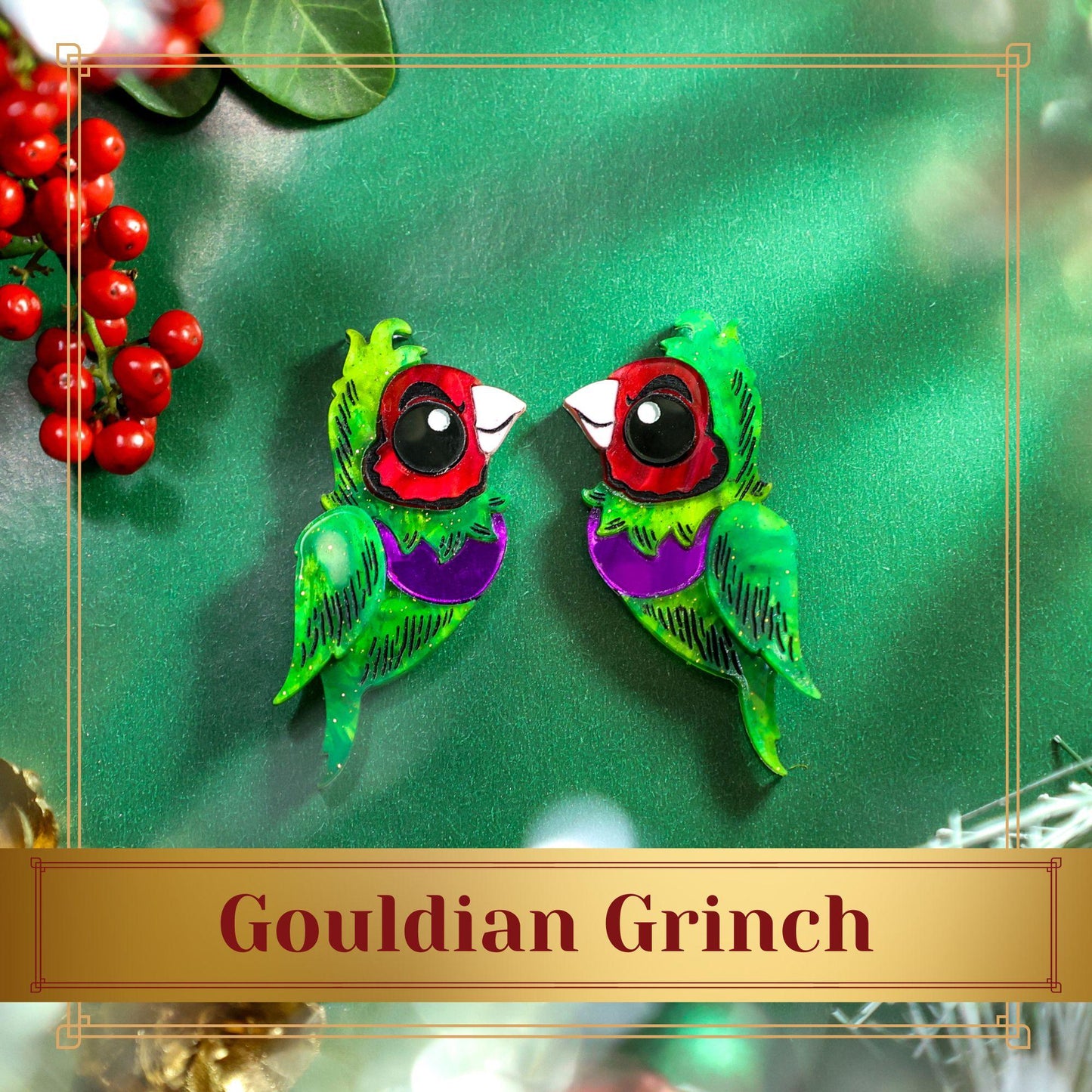 LIMITED EDITION: Gouldian Grinch - 2025 Christmas Collection