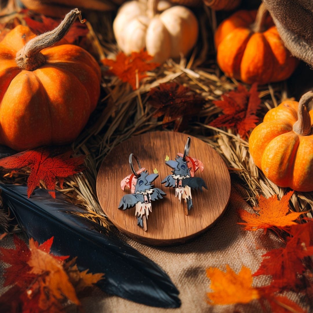 LIMITED EDITION: Scare Crow Earrings- 2025 Halloween Collection