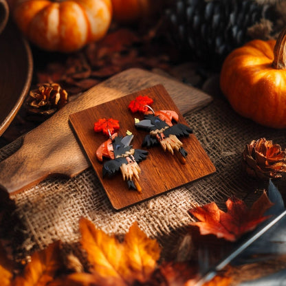 LIMITED EDITION: Scare Crow Earrings- 2025 Halloween Collection
