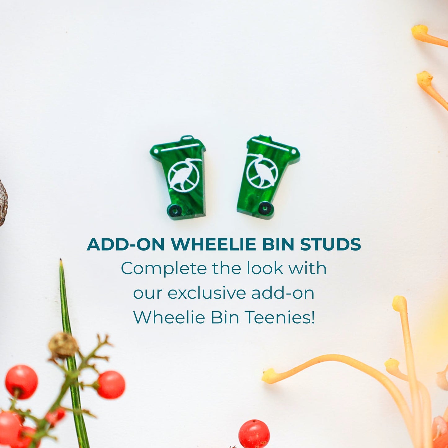 Ibis Studs - Bin Chickens - Statement Bird Earrings