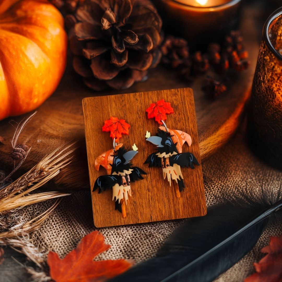LIMITED EDITION: Scare Crow Earrings- 2025 Halloween Collection