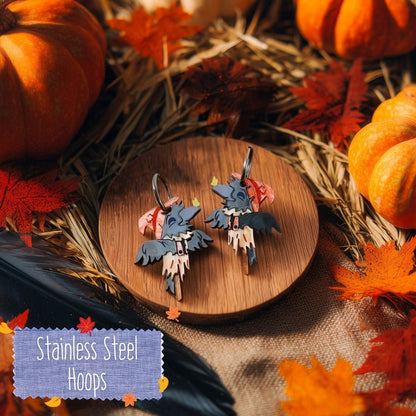 LIMITED EDITION: Scare Crow Earrings- 2025 Halloween Collection
