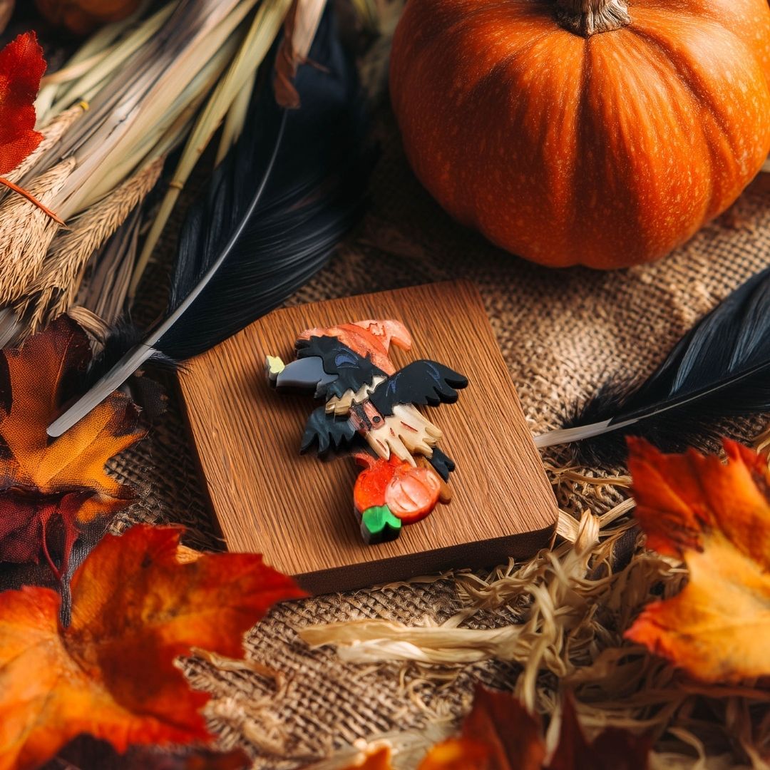 LIMITED EDITION: Scare Crow Brooch - 2025 Halloween Collection