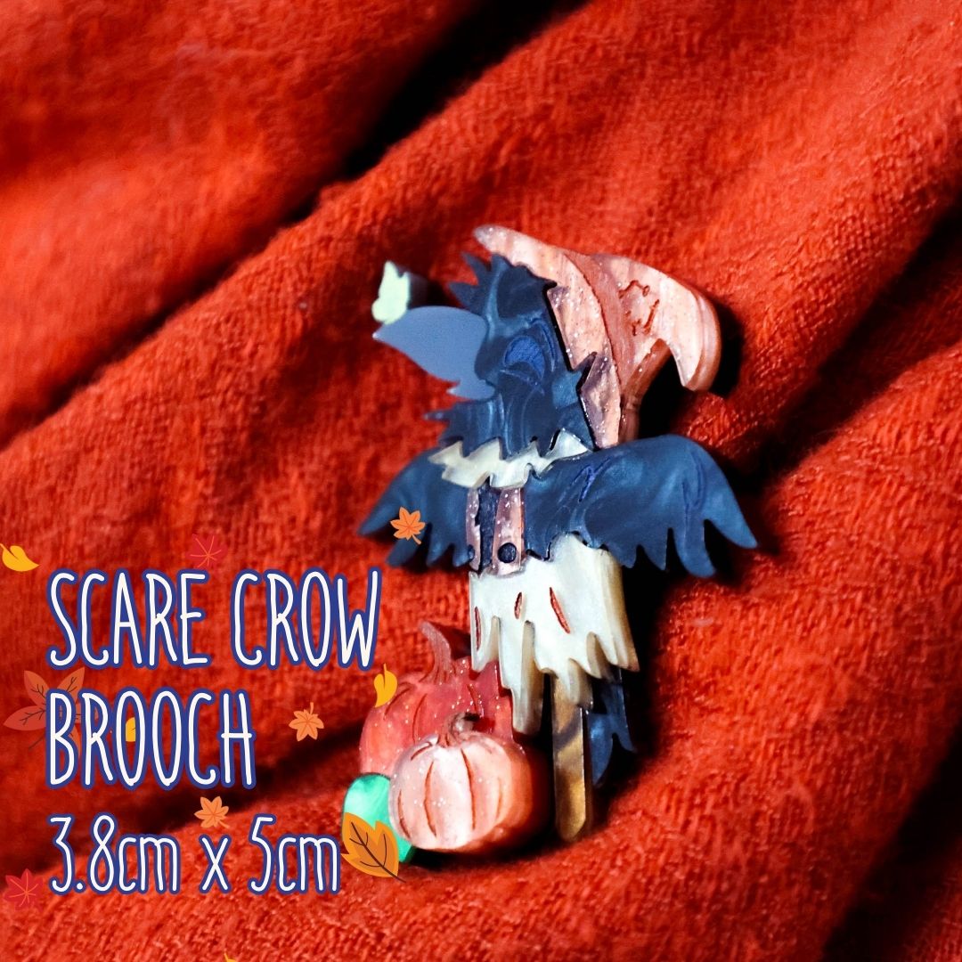 LIMITED EDITION: Scare Crow Brooch - 2025 Halloween Collection