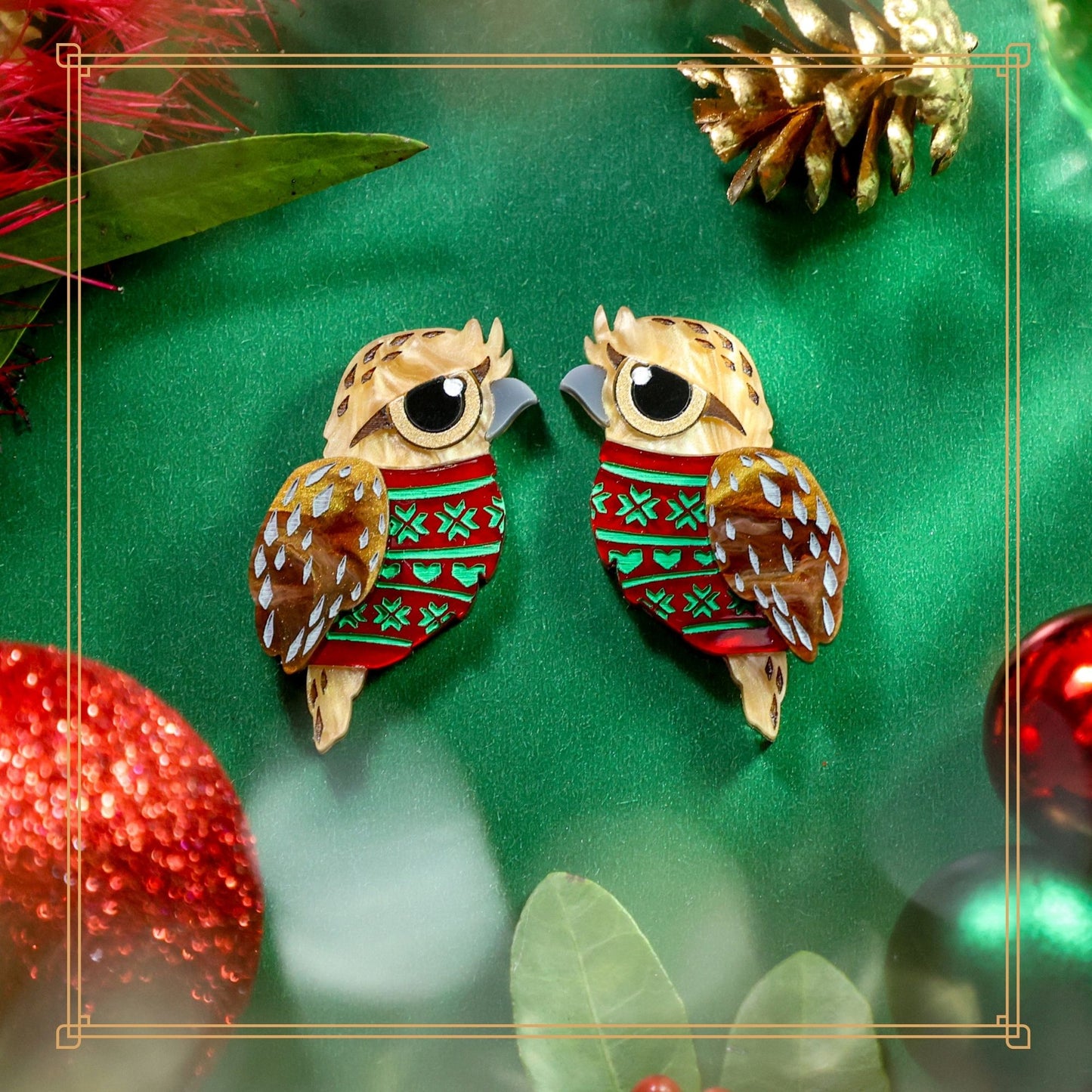 LIMITED EDITION: Christmas Sweater Tawny Frogmouth - 2025 Christmas Collection