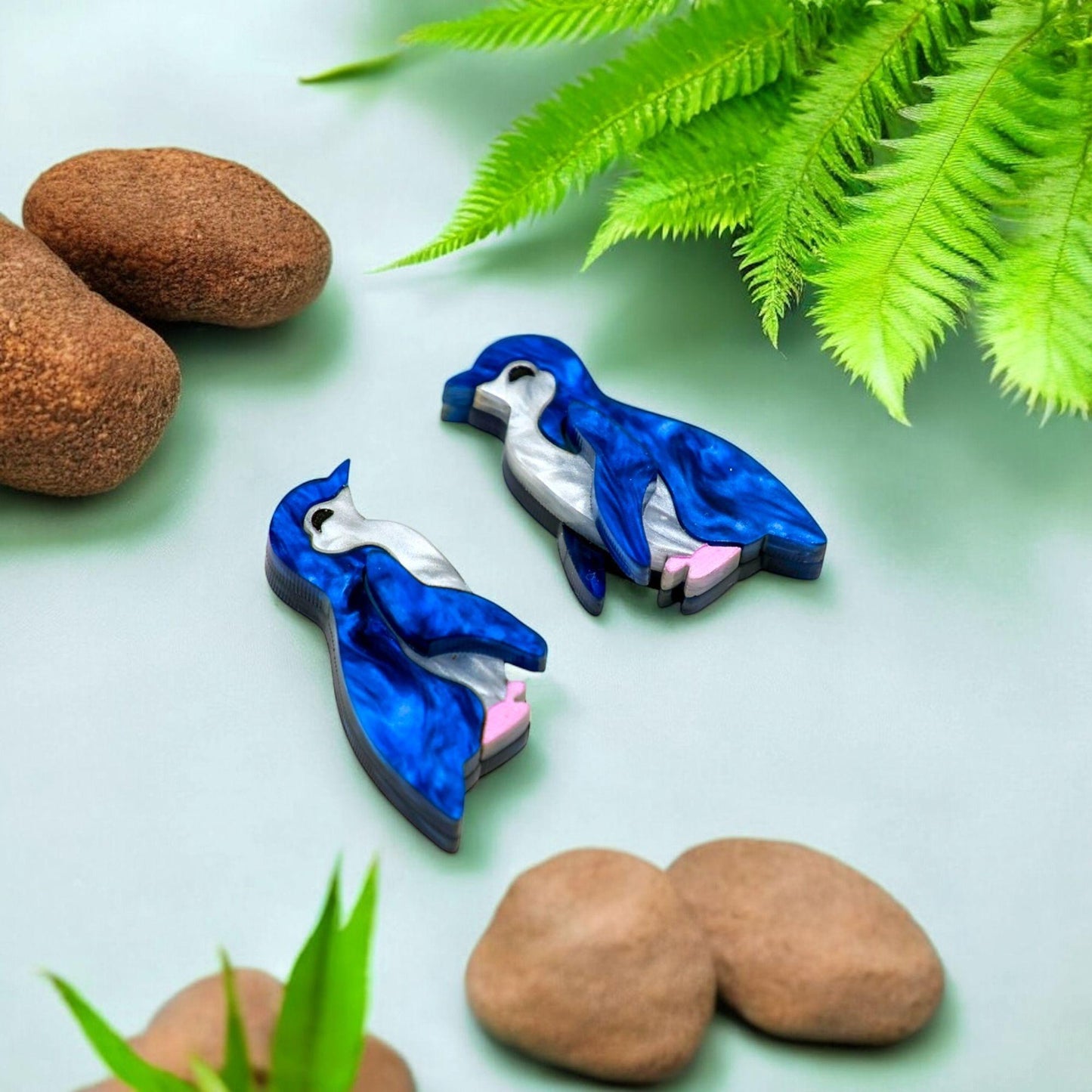 Little Penguin Studs - Statement Bird Earrings