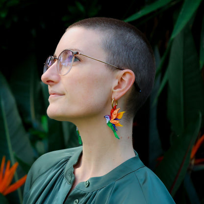 Birds of Paradise - Handmade Bird Earrings