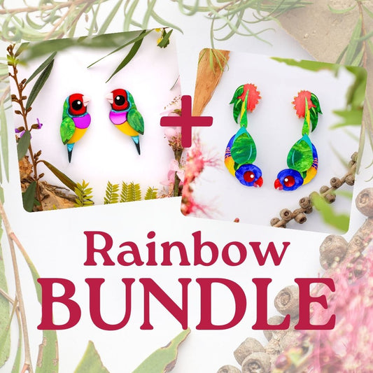 RAINBOW BUNDLE - Gouldian Finch & Rainbow Lorikeets - Save 10%