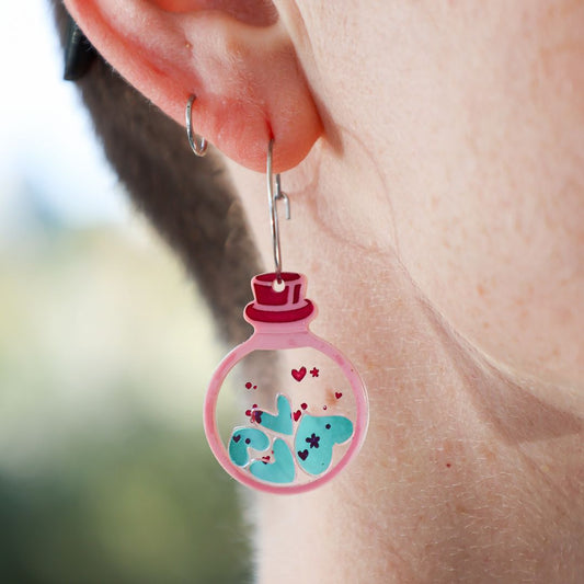 LAST STOCK - Love Potion Hoop Earrings - A Token of Love