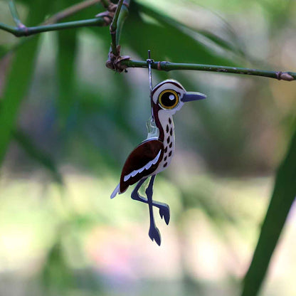BINKABU Bush Stone-Curlew Earrings Studs handmade acrylic bird earrings