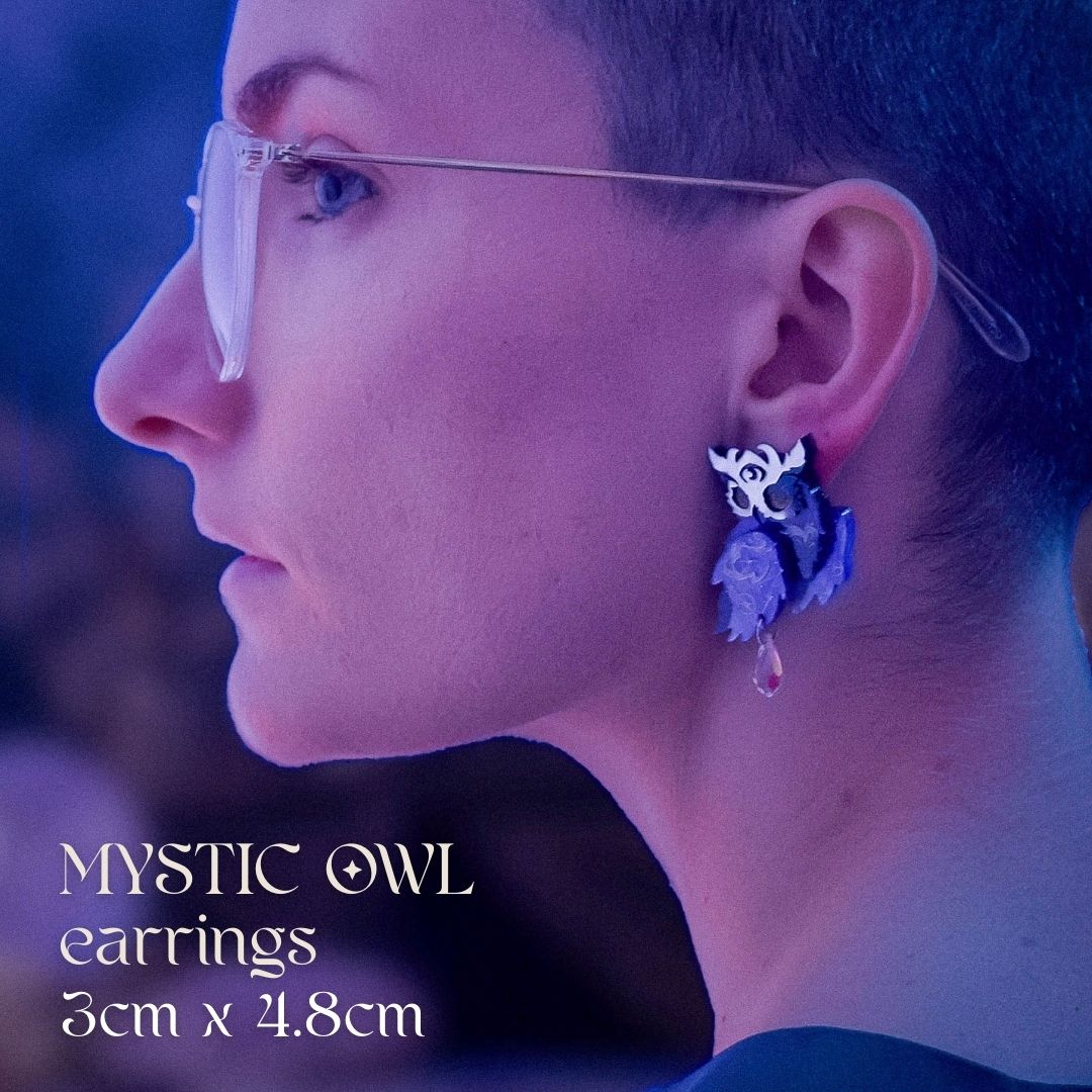 LIMITED EDITION: Mystic Owl Earrings- 2025 Halloween Collection