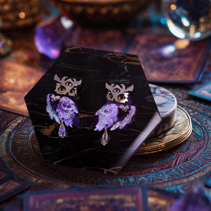 LIMITED EDITION: Mystic Owl Earrings- 2025 Halloween Collection