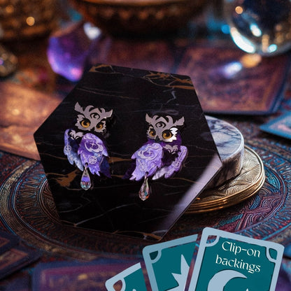 LIMITED EDITION: Mystic Owl Earrings- 2025 Halloween Collection