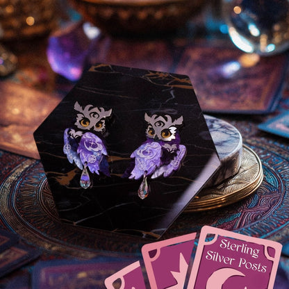 LIMITED EDITION: Mystic Owl Earrings- 2025 Halloween Collection