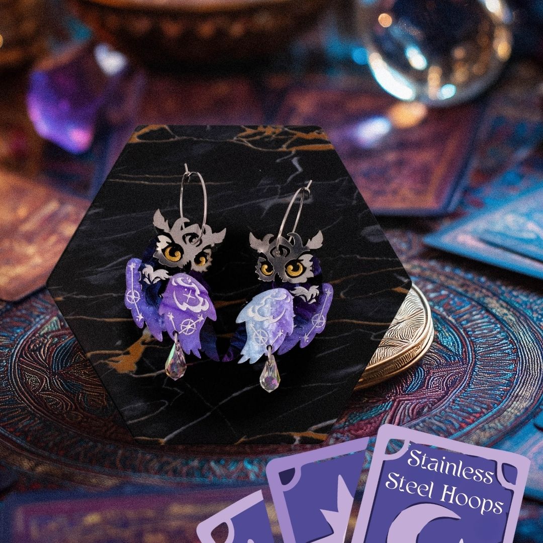 LIMITED EDITION: Mystic Owl Earrings- 2025 Halloween Collection