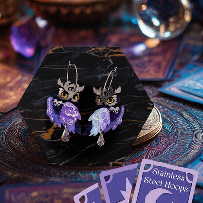 LIMITED EDITION: Mystic Owl Earrings- 2025 Halloween Collection