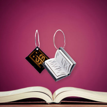 3D Book Earrings - Romantasy - Handmade Bookish Jewellery