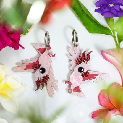 December 5 - Pretty-In-Pink Cockatoo Hoops - 2025 Advent Calendar